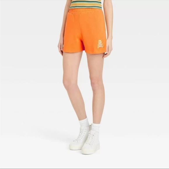 NWT Care Bears Women’s Sweat Shorts - Funshine Bear - Size Large - Picture 2 of 10